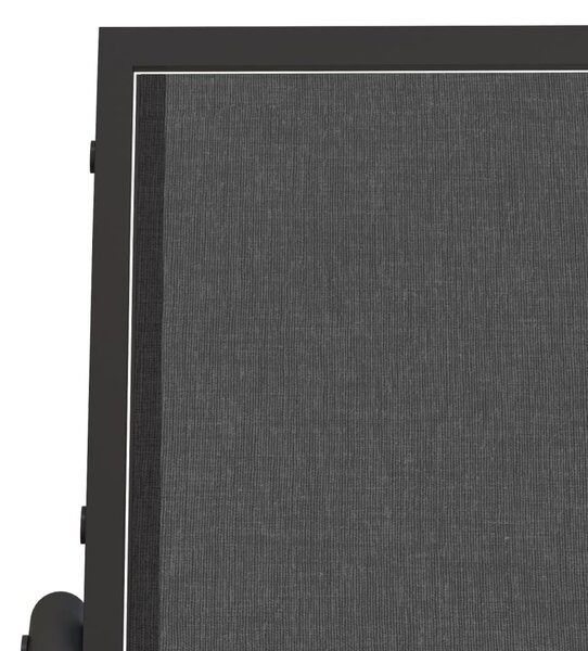 3dílná zahradní sedací souprava glider černá textilen a ocel 3187943