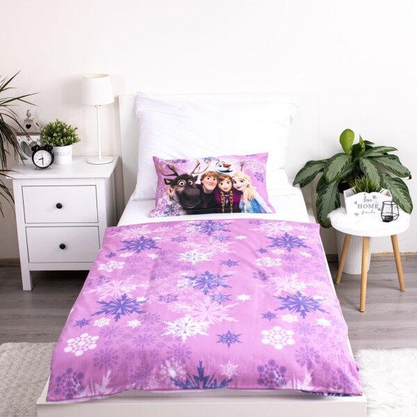 Jerry Fabrics Povlečení do postýlky Frozen Purple 05 baby 100x135, 40x60 cm