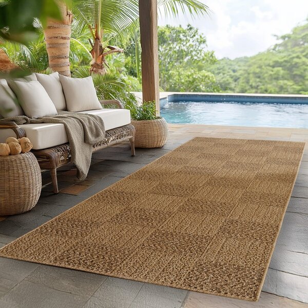 Hnědý vnitřní a venkovní běhoun 80x250 cm Timber 1405 – Ayyildiz Carpets