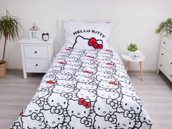Jerry Fabrics Povlečení Hello Kitty 140x200, 70x90 cm