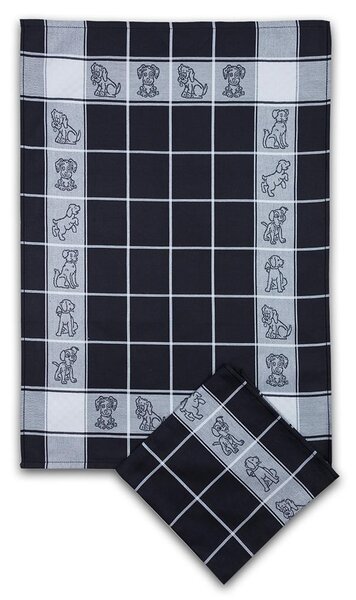 Tegatex Utěrka bavlna 3 ks - s pejsky 50*70 cm