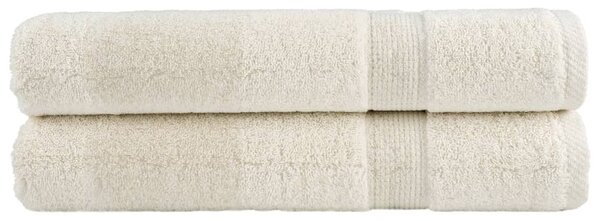 Premium ručníky SOLUND 2 ks krémové 80 x 200 cm 600 g/m² 137482