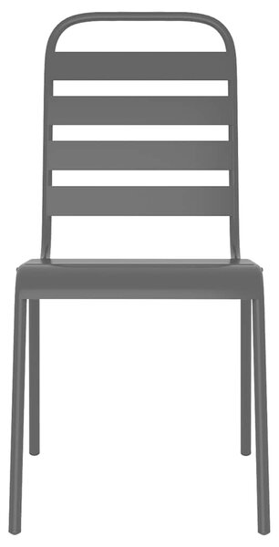 9dílný zahradní jídelní set antracitový ocel 3187995