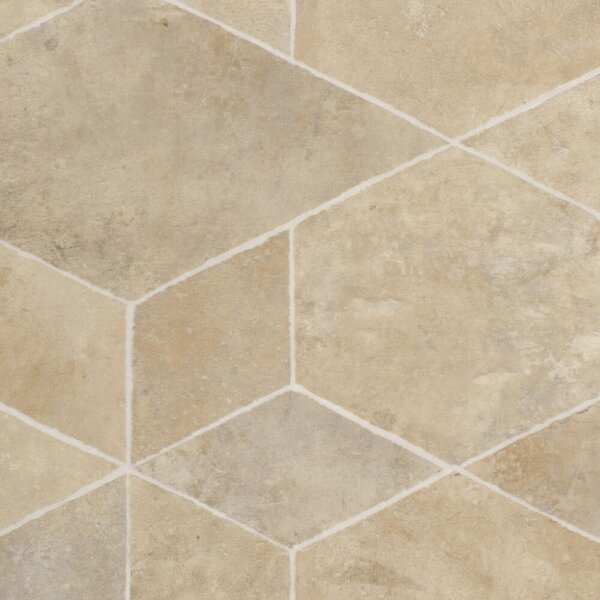 PVC LOFTEX 2173 Origin Cream - béžová dlažba šíře 2 m 2 m²