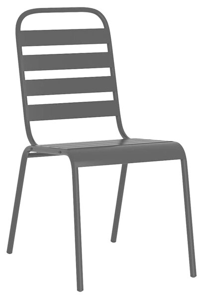 11dílný zahradní jídelní set antracitový ocel 3187996