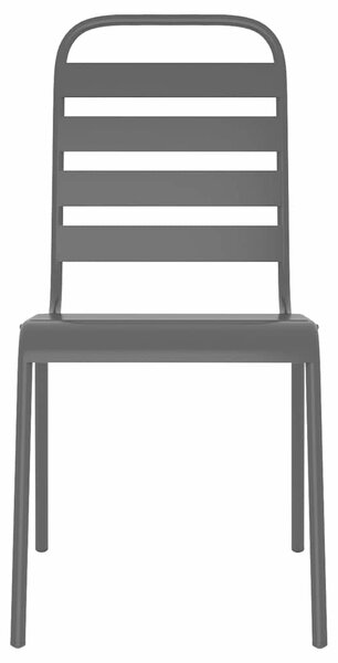 7dílný zahradní jídelní set antracitový ocel 3187993