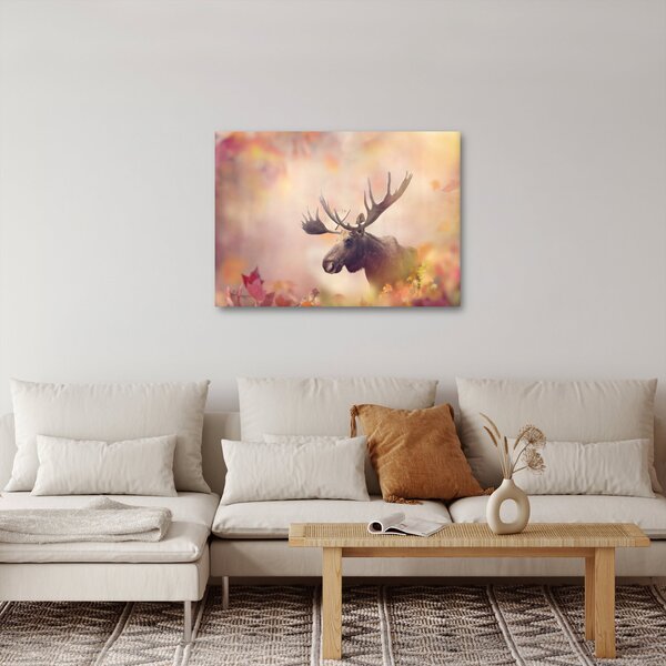Obraz - Los v podzimním listí (70x50 cm)