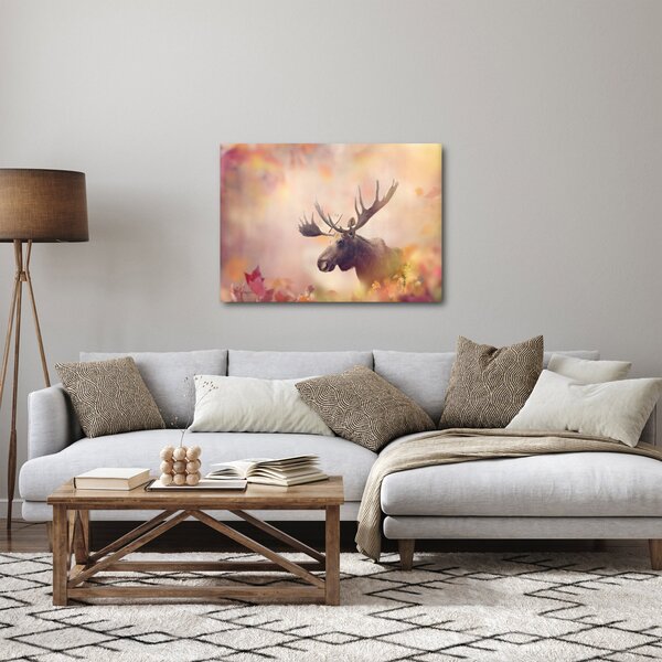 Obraz - Los v podzimním listí (70x50 cm)