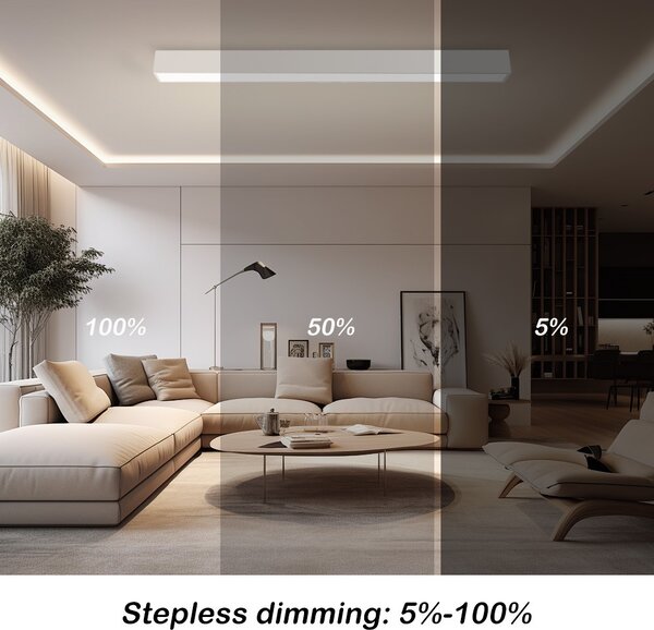 Immax NEO LITE 07259L LED přisazené stropní svítidlo LUNGO | 38W integrovaný LED zdroj | 2882lm