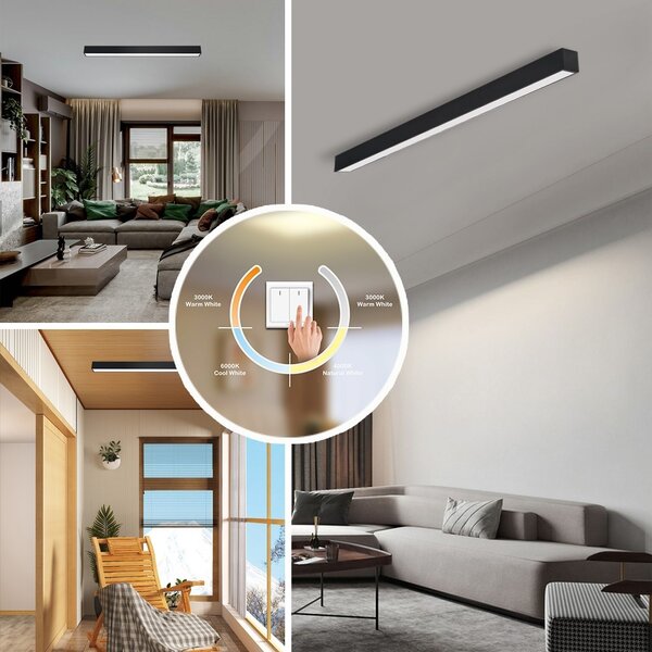 Immax NEO LITE 07256L LED přisazené stropní svítidlo LUNGO | 38W integrovaný LED zdroj | 2882lm