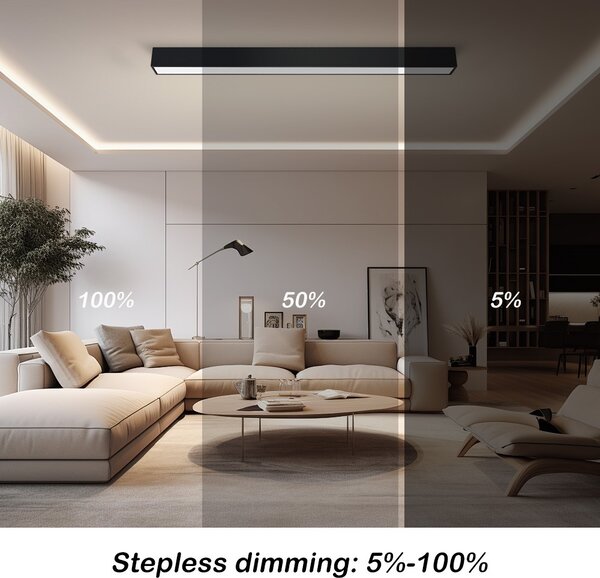 Immax NEO LITE 07256L LED přisazené stropní svítidlo LUNGO | 38W integrovaný LED zdroj | 2882lm