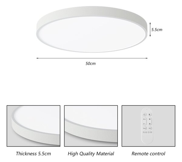 Immax NEO LITE 07252L LED přisazené stropní svítidlo SEMPLICI | 48W integrovaný LED zdroj | 3468lm