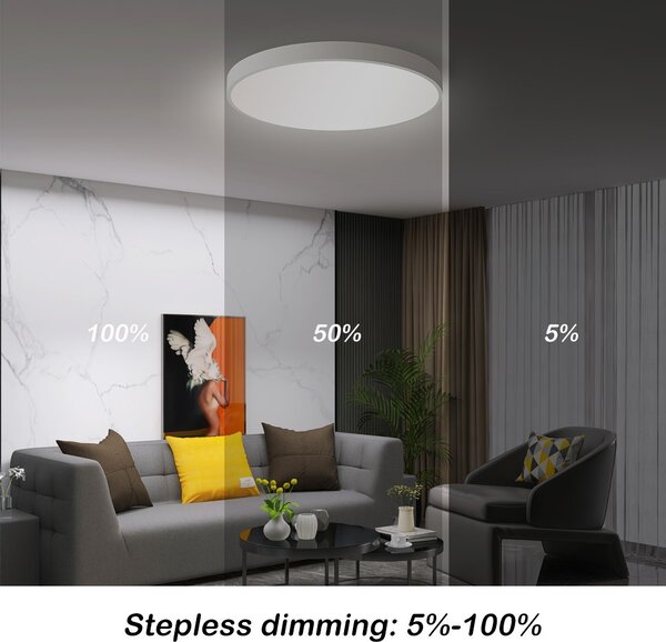 Immax NEO LITE 07252L LED přisazené stropní svítidlo SEMPLICI | 48W integrovaný LED zdroj | 3468lm
