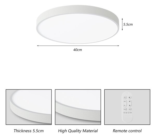 Immax NEO LITE 07251L LED přisazené stropní svítidlo SEMPLICI | 36W integrovaný LED zdroj | 2736lm