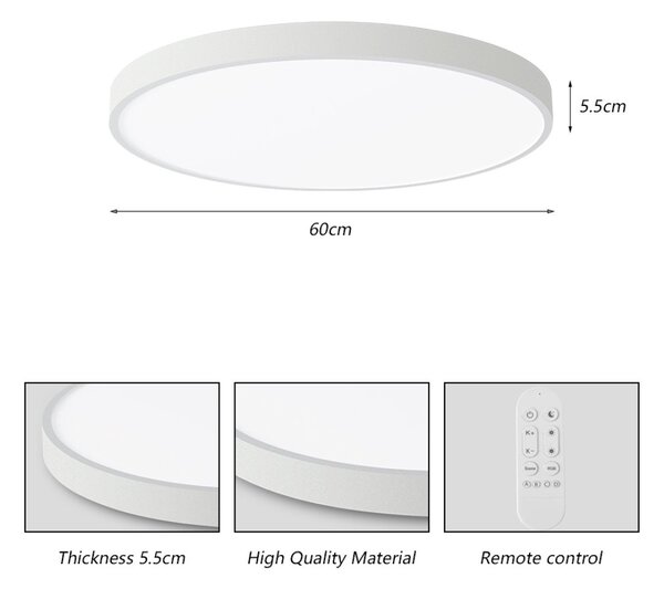 Immax NEO LITE 07253L LED přisazené stropní svítidlo SEMPLICI | 60W integrovaný LED zdroj | 4500lm