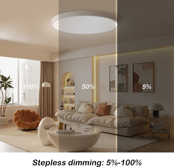 Immax NEO LITE 07253L LED přisazené stropní svítidlo SEMPLICI | 60W integrovaný LED zdroj | 4500lm