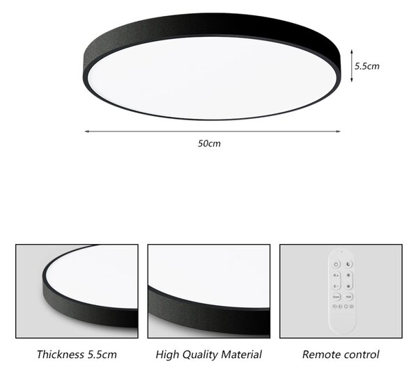 Immax NEO LITE 07249L LED přisazené stropní svítidlo SEMPLICI | 48W integrovaný LED zdroj | 3469lm