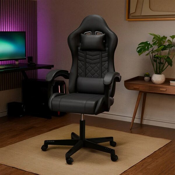 Juskys Kancelářská židle HyperSeat - černá