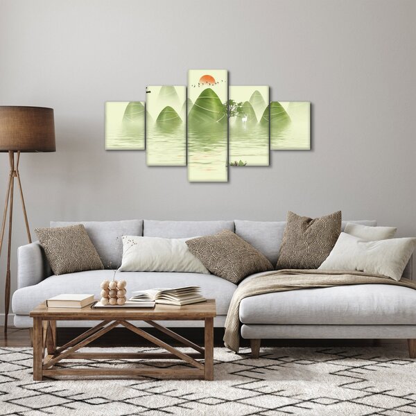 Obraz - Údolí zelených hor (125x70 cm)