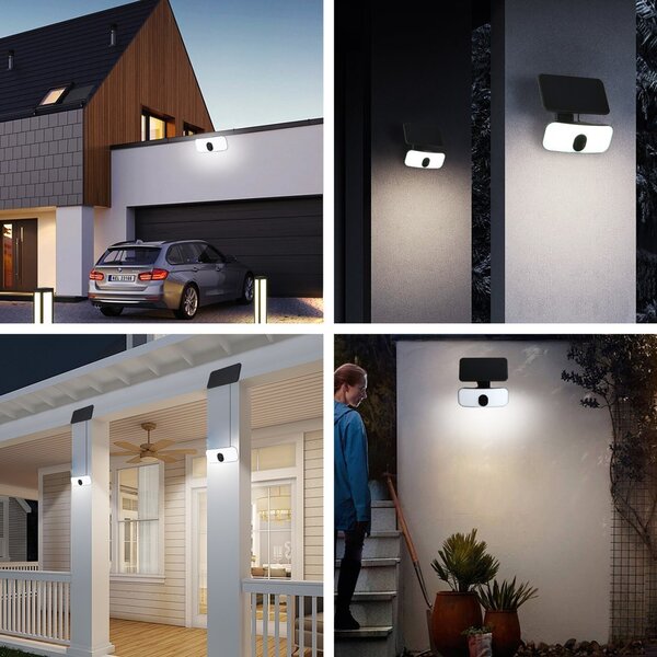 Immax 08500L LED solární venkovní nástěnné svítidlo SunBoard | 13W integrovaný LED zdroj
