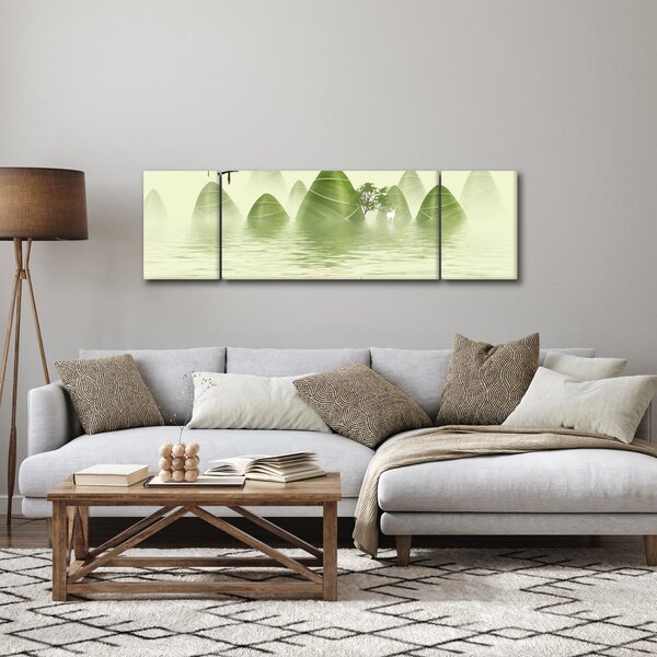 Obraz - Údolí zelených hor (170x50 cm)