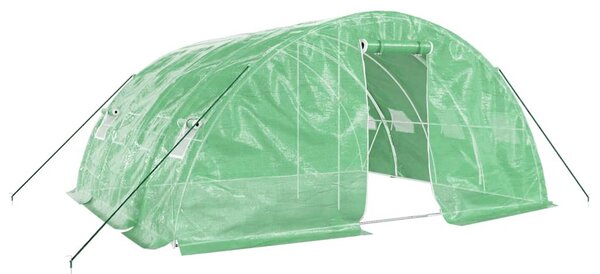 Skleník s ocelovým rámem zelený 20 m² 5 x 4 x 2,3 m 3188083