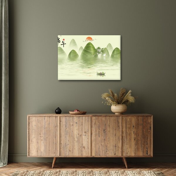 Obraz - Údolí zelených hor (70x50 cm)