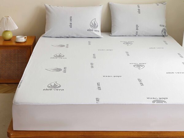 XPOSE® Aloe Vera chránič matrace PREMIUM - bílý 80x160 cm