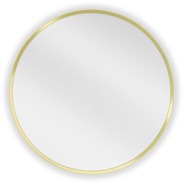 Mexen Loft koupelnové zrcadlo kulaté 40 cm, zlatý rám - 9850-040-040-000-50