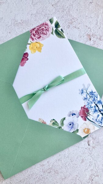 Spring Studio Blahopřání Květinová zahrádka Barva: Zelená