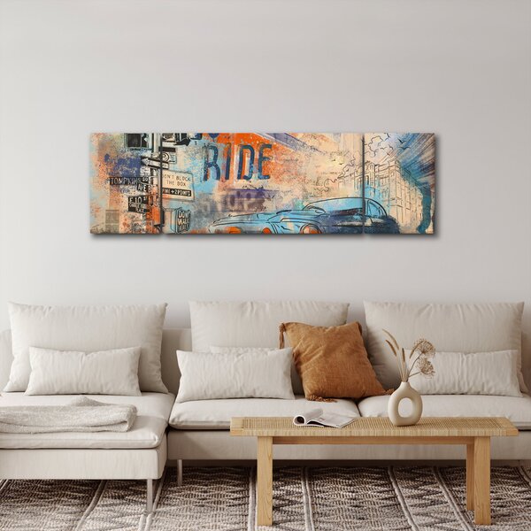 Obraz - Zrozen k jízdě (170x50 cm)