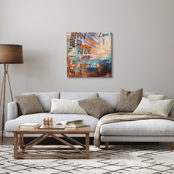 Obraz - Zrozen k jízdě (30x30 cm)