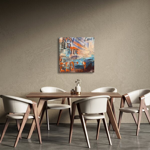 Obraz - Zrozen k jízdě (30x30 cm)