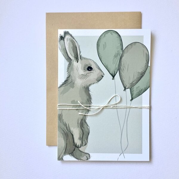 Spring Studio Blahopřání Králík Barva: Růžová
