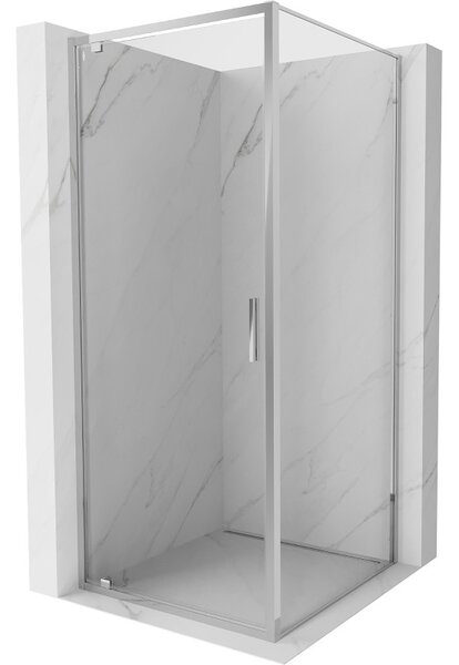 Mexen Exo-BR sprchový kout s otevíracími dveřmi 90 x 90 cm, transparentní, chrom - 8181-090-090-01-00