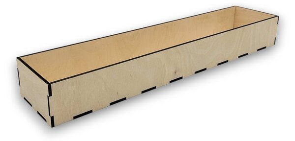 Usporadejto.cz Organizér do šuplíku, vložka do zásuvky, dřevěný VASKY, 45,5 x 10 x 6 cm