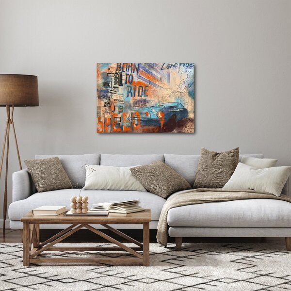 Obraz - Zrozen k jízdě (70x50 cm)