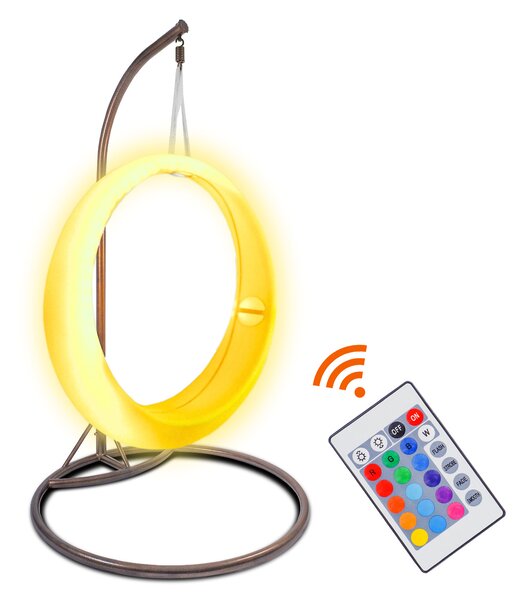 Aga Svítící závěsné křeslo RGB DS541