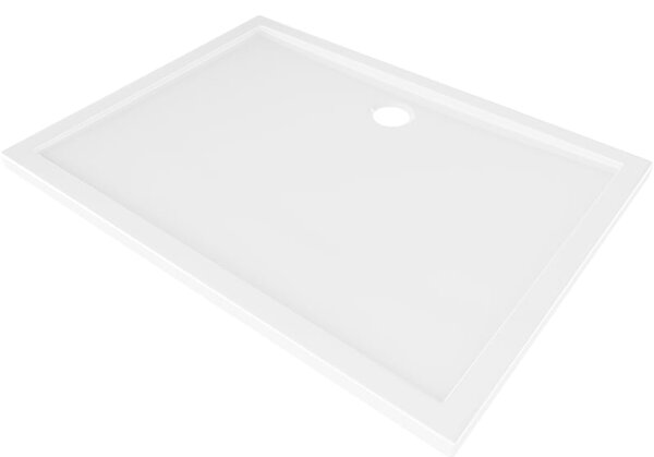 Mexen Flow obdélníkový sprchový kout slim 95 x 70 cm, bílý lesk - 46R107095