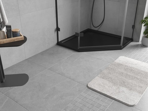 Mexen Flow pentagonální sprchová vanička slim 80 x 80 cm, černý mat - 46P708080