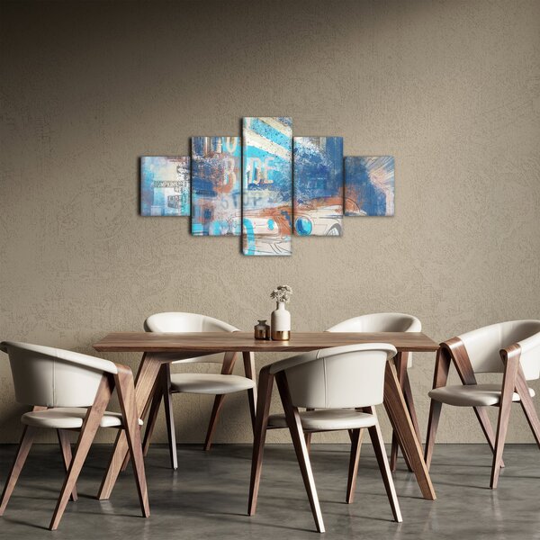 Obraz - Zrozen k jízdě, modré tóny (125x70 cm)