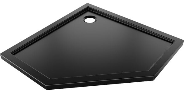 Mexen Flow pentagonální sprchová vanička slim 80 x 80 cm, černý mat - 46P708080