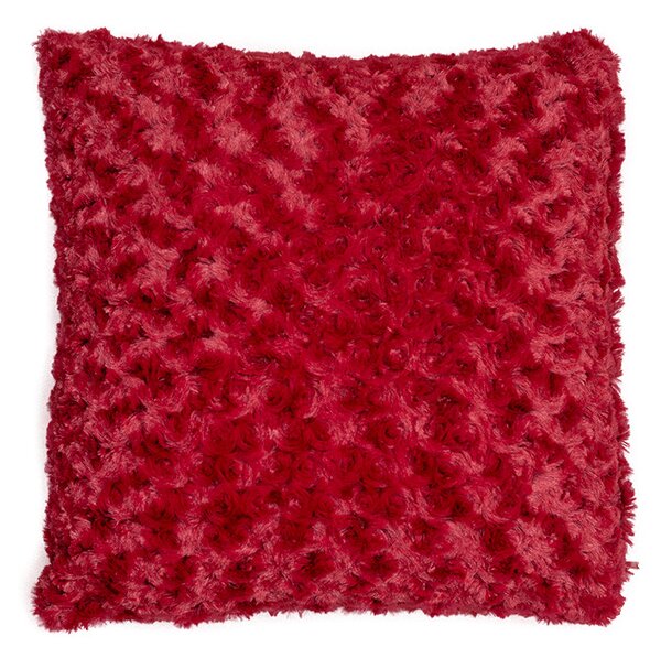 Tegatex Povlak mikroflanel - červená kroucený vlas 42*42 cm