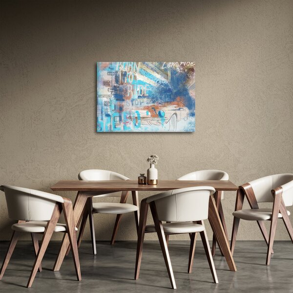 Obraz - Zrozen k jízdě, modré tóny (70x50 cm)