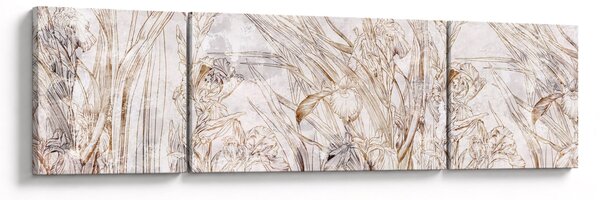 Obraz - Kosatce (170x50 cm)
