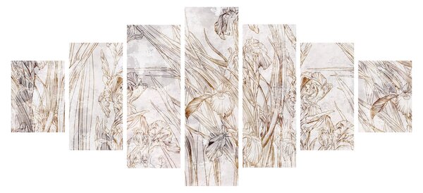 Obraz - Kosatce (210x100 cm)