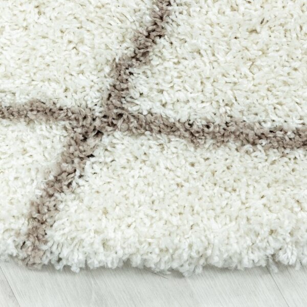Kusový koberec Alvor shaggy 3401 cream 60 x 110 cm 60 x 110 cm