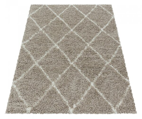 Kusový koberec Alvor shaggy 3401 beige 60 x 110 cm 60 x 110 cm