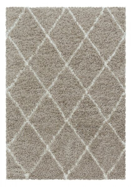 Kusový koberec Alvor shaggy 3401 beige 60 x 110 cm 60 x 110 cm