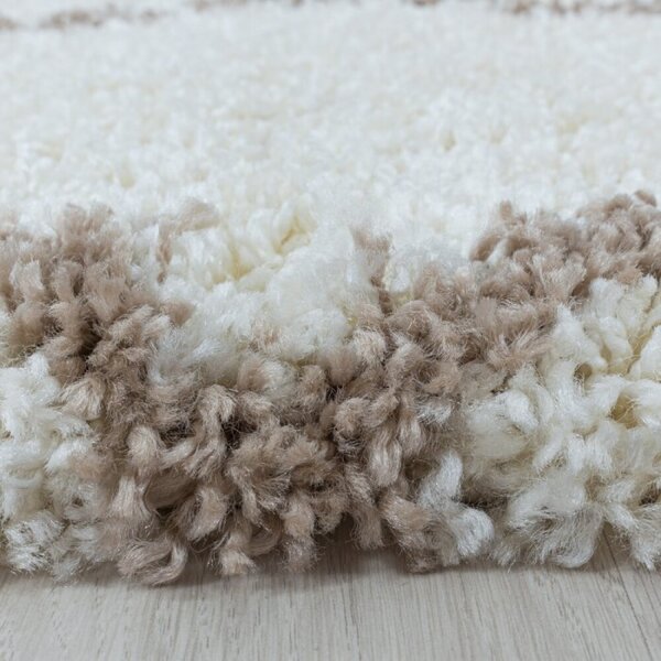 Kusový koberec Alvor shaggy 3401 cream 60 x 110 cm 60 x 110 cm